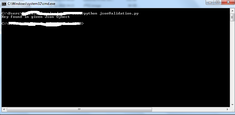 python example for json key validation